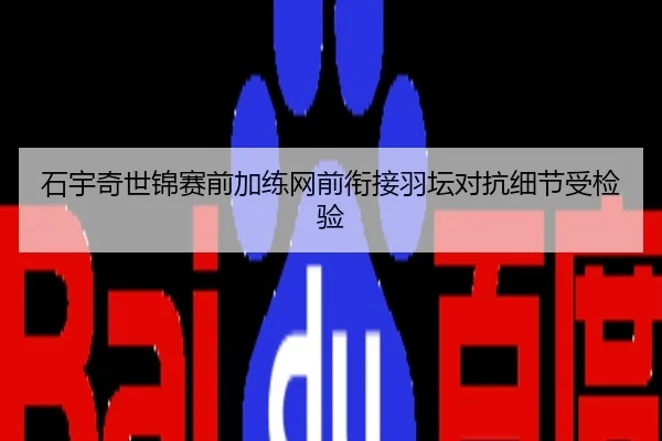 石宇奇世锦赛前加练网前衔接羽坛对抗细节受检验